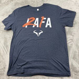 Bella Canvas Rafa Tennis Short Sleeve Tee Shirt Women's Size Large